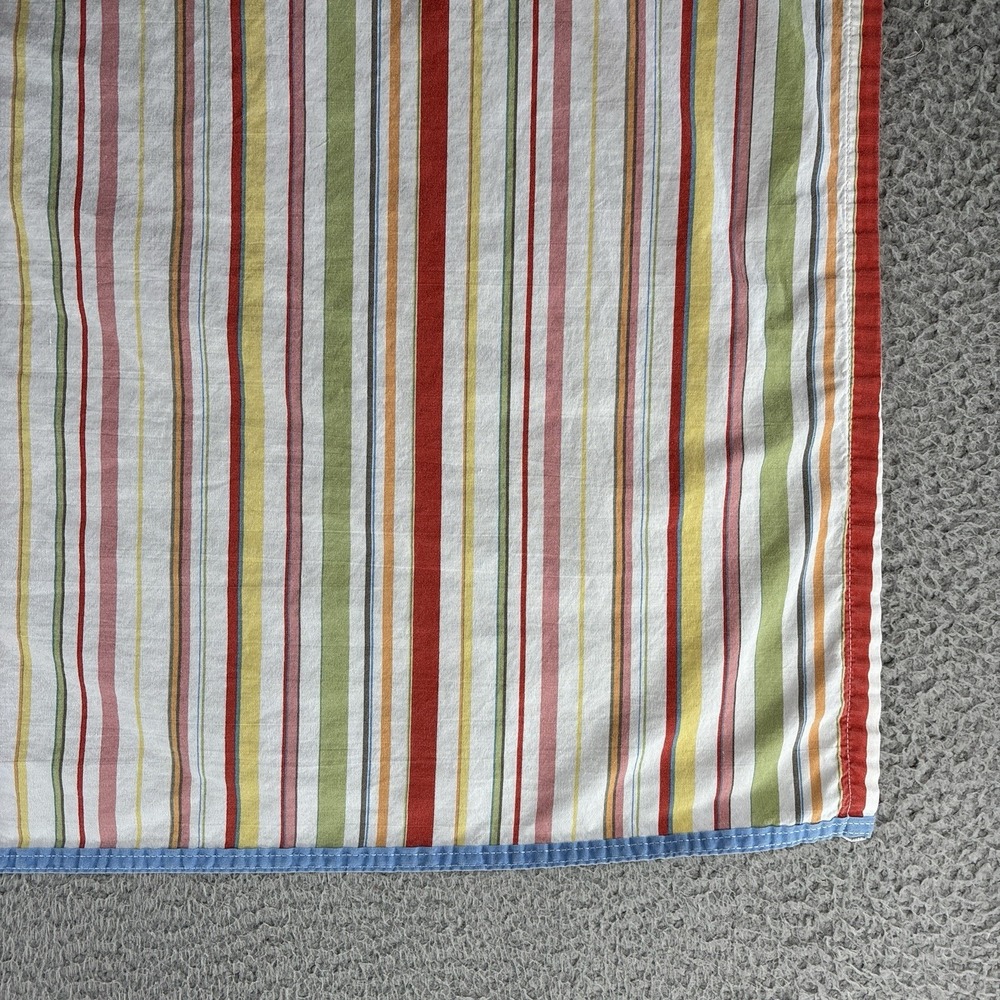 Vintage Ralph Lauren Harbor View Stripe Sheet Set King Flat & Fitted Cotton USA - Picture 7 of 8